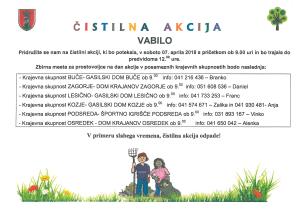 Vabilo - Čistilna akcija